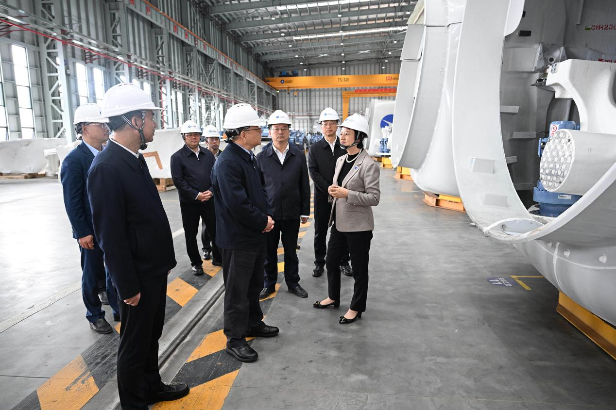 湖南省委书记沈晓明到湖南云顶集团风电有限公司调研